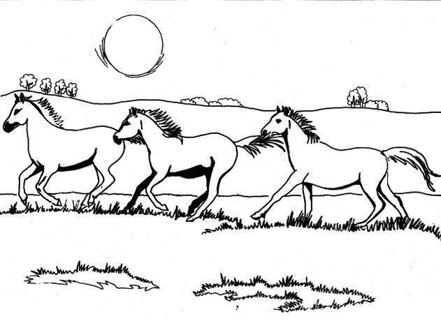 Coloring page: Horse (Animals) #2338 - Free Printable Coloring Pages