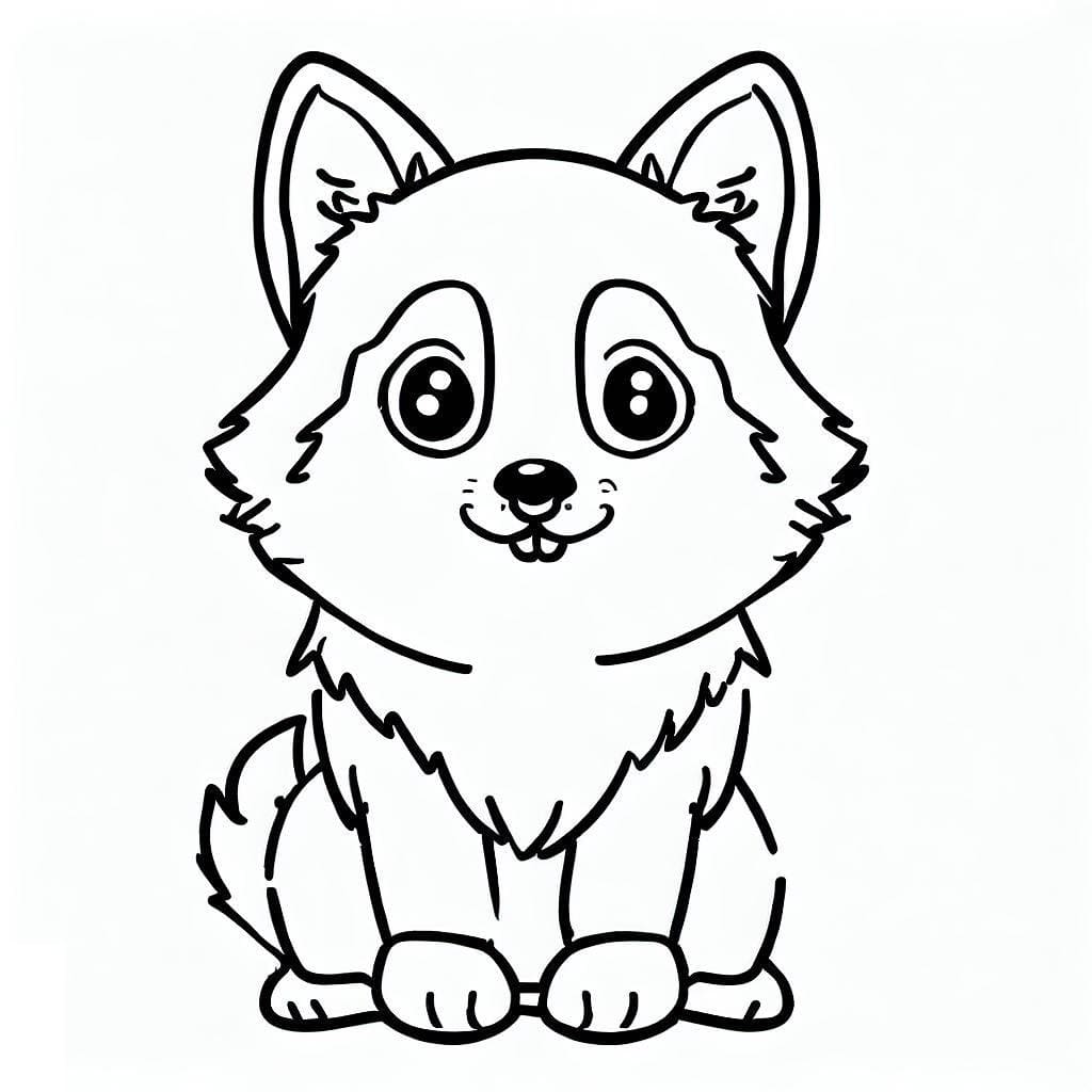 Free printable Husky coloring page #189101 from Animals collection