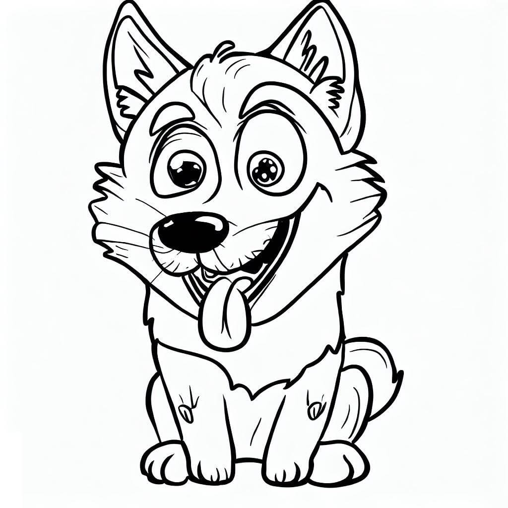 Free printable Husky coloring page #189107 from Animals collection