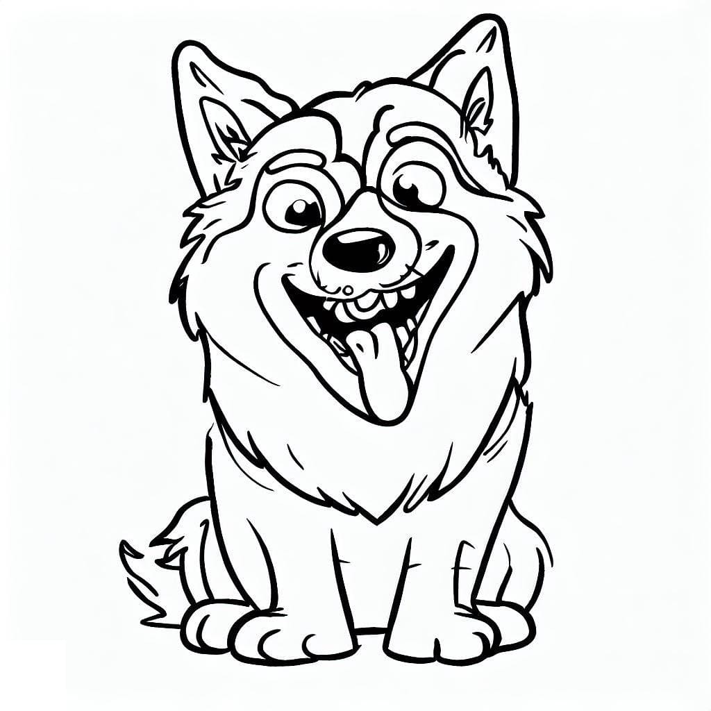 Free printable Husky coloring page #189108 from Animals collection