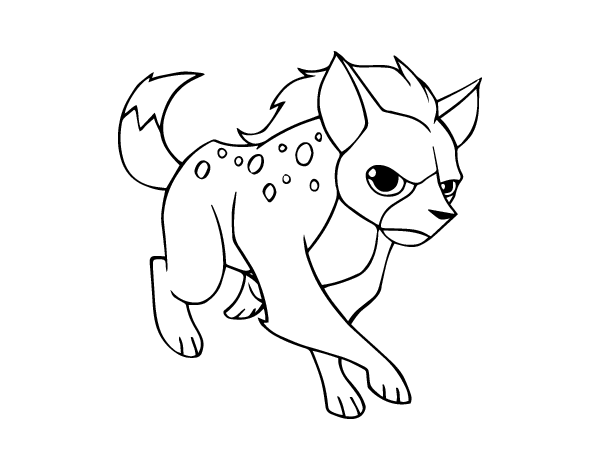 Coloring page: Hyena (Animals) #19634 - Free Printable Coloring Pages