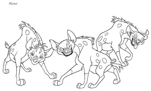 Coloring page: Hyena (Animals) #19649 - Free Printable Coloring Pages