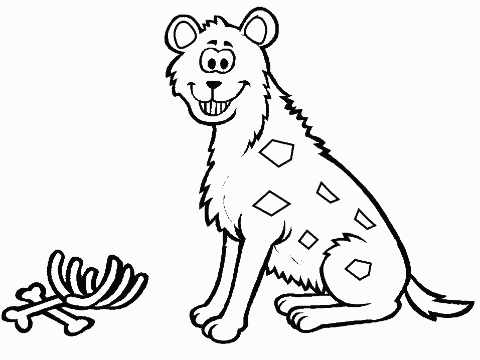Coloring page: Hyena (Animals) #19664 - Free Printable Coloring Pages