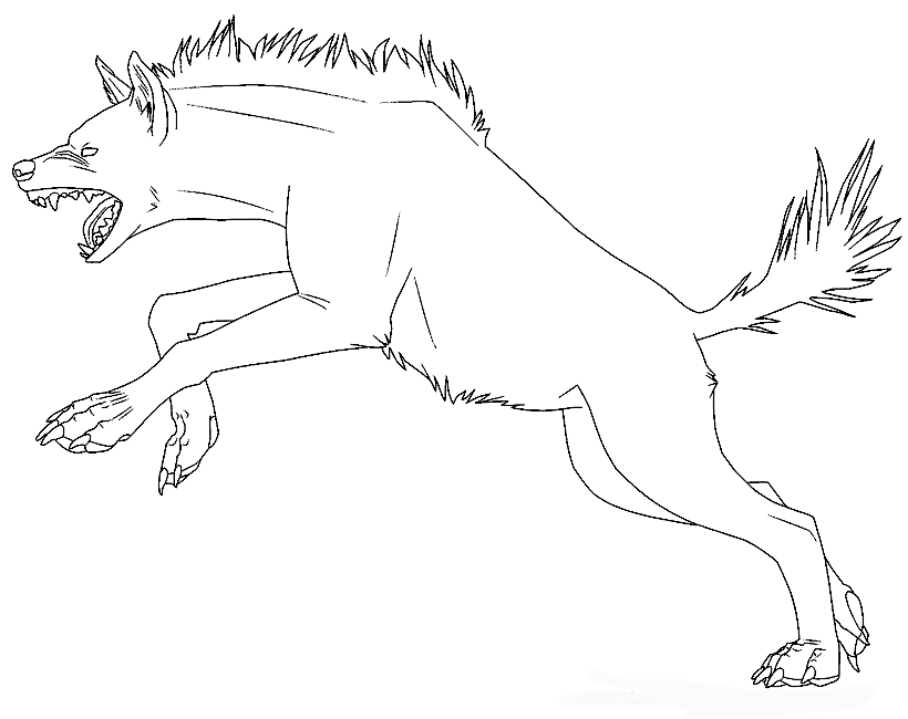 Coloring page: Hyena (Animals) #19705 - Free Printable Coloring Pages