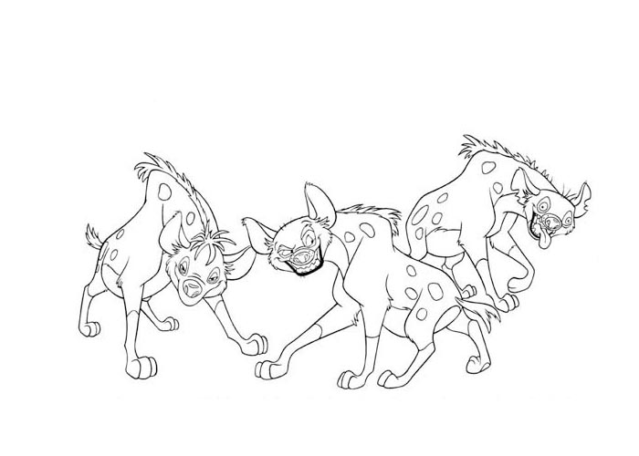 Coloring page: Hyena (Animals) #19726 - Free Printable Coloring Pages