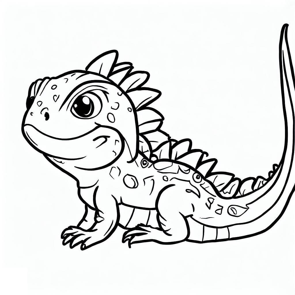 Free printable Iguana coloring page #188779 from Animals collection