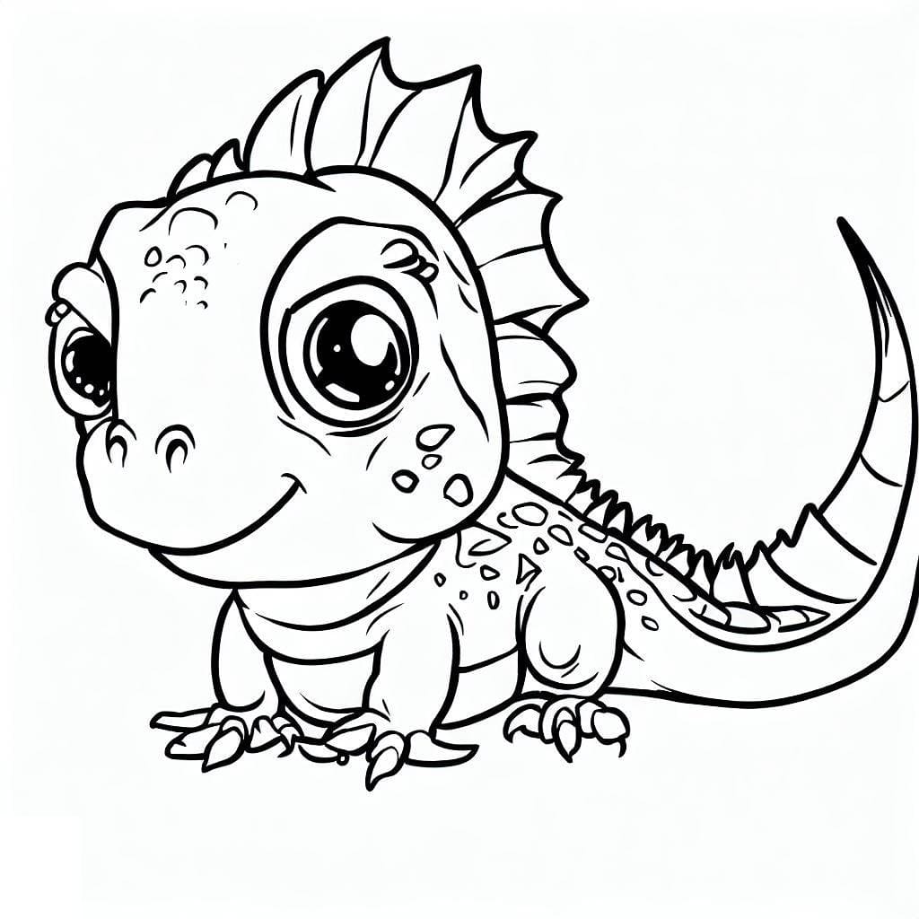 Free printable Iguana coloring page #188781 from Animals collection