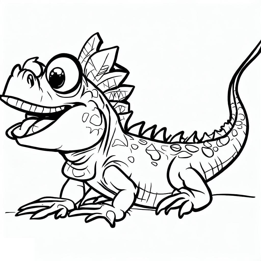 Free printable Iguana coloring page #188785 from Animals collection