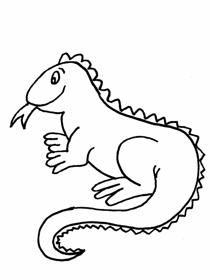 Coloring page: Iguana (Animals) #8912 - Free Printable Coloring Pages