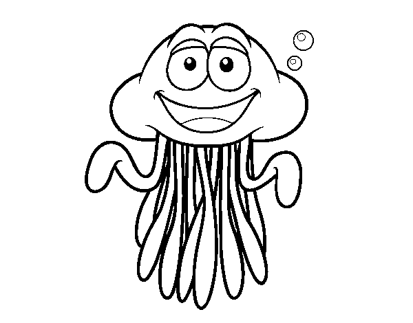 Coloring page: Jellyfish (Animals) #20392 - Free Printable Coloring Pages
