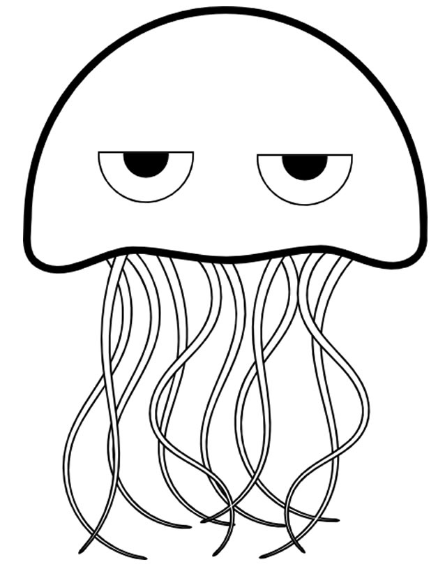 Coloring page: Jellyfish (Animals) #20393 - Free Printable Coloring Pages