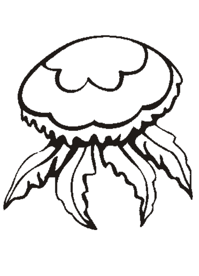 Coloring page: Jellyfish (Animals) #20402 - Free Printable Coloring Pages