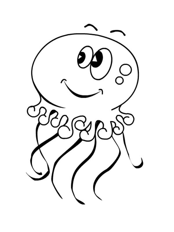 Coloring page: Jellyfish (Animals) #20479 - Free Printable Coloring Pages