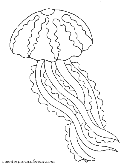 Coloring page: Jellyfish (Animals) #20500 - Free Printable Coloring Pages