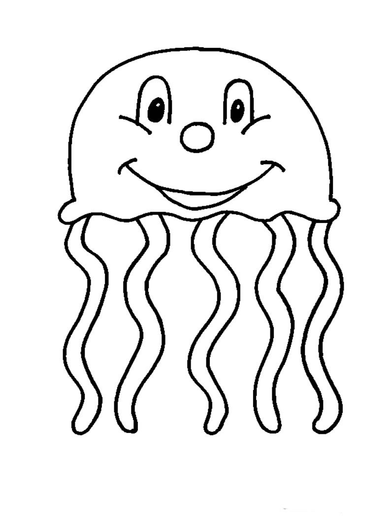 Coloring page: Jellyfish (Animals) #20538 - Free Printable Coloring Pages