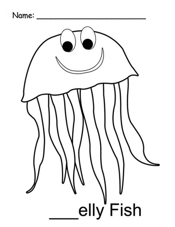 jellyfish coloring pages