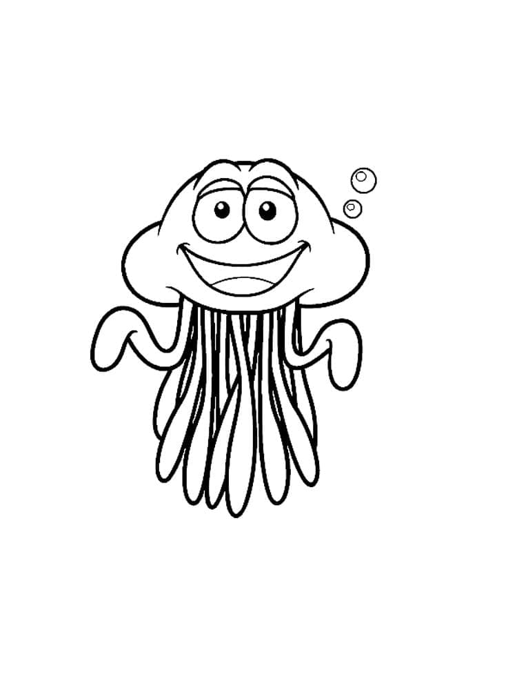 Free printable Jellyfish coloring page #208791 from Animals collection