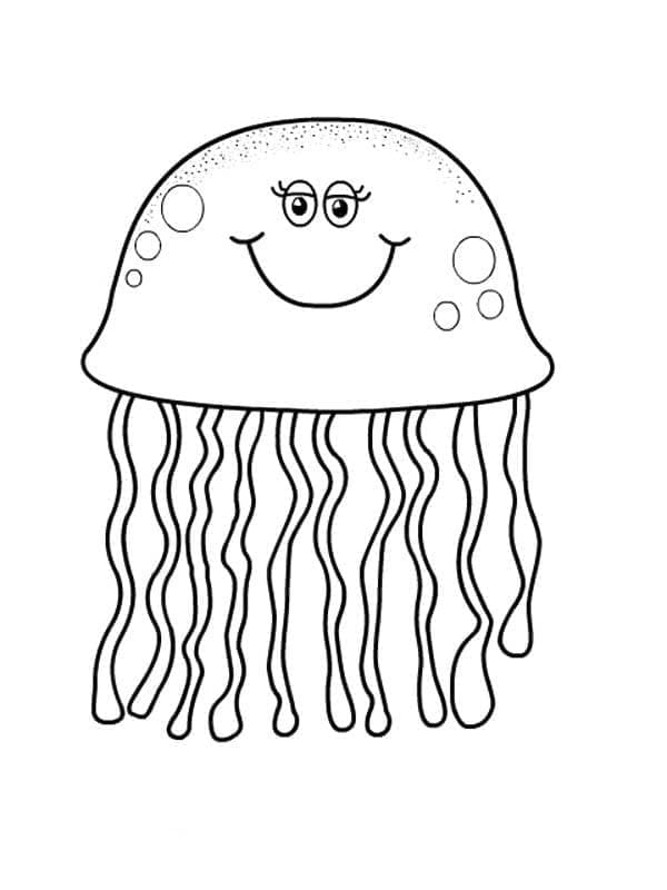 Free printable Jellyfish coloring page #208796 from Animals collection