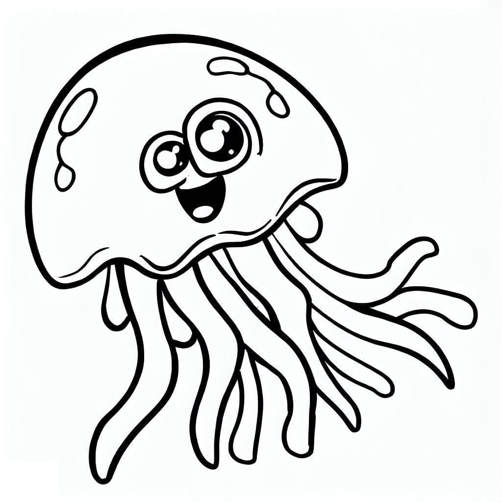 Free printable Jellyfish coloring page #208798 from Animals collection