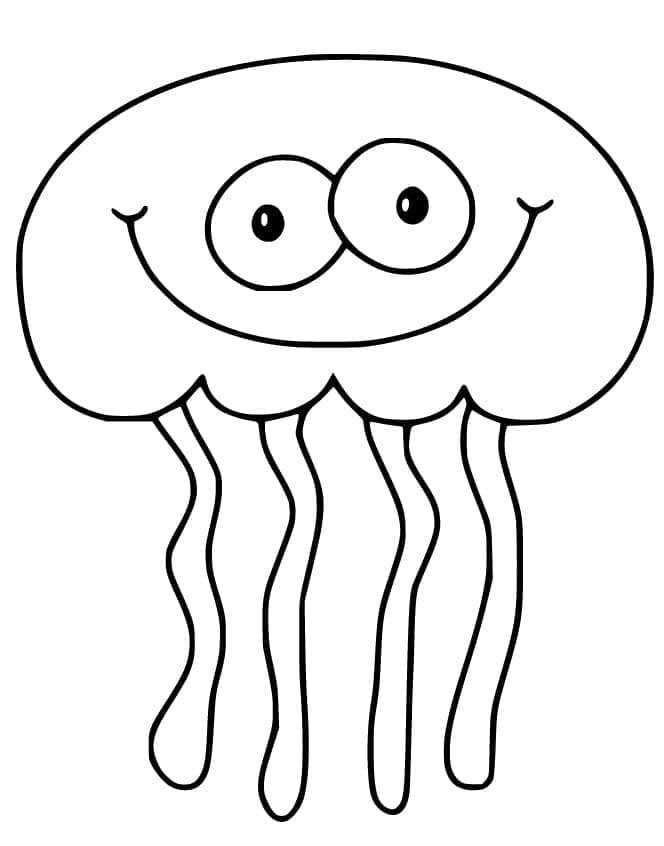 Free printable Jellyfish coloring page #208810 from Animals collection