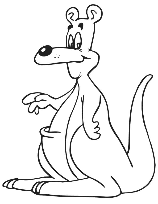 Free printable Kangaroo coloring page #179674 from Animals collection