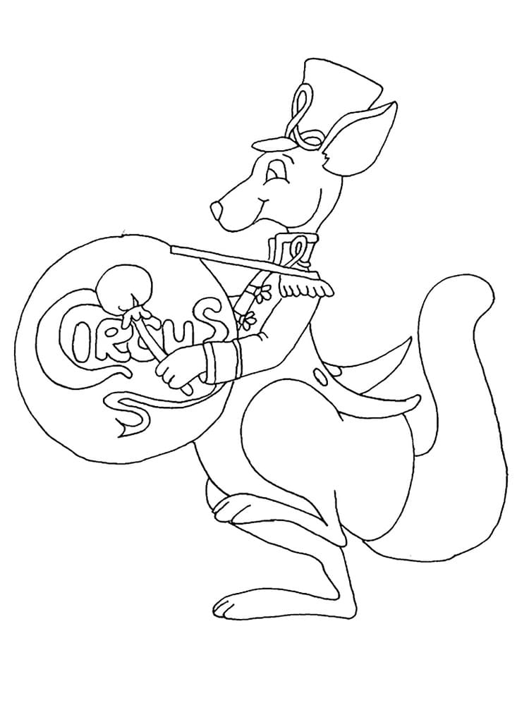 Free printable Kangaroo coloring page #179682 from Animals collection