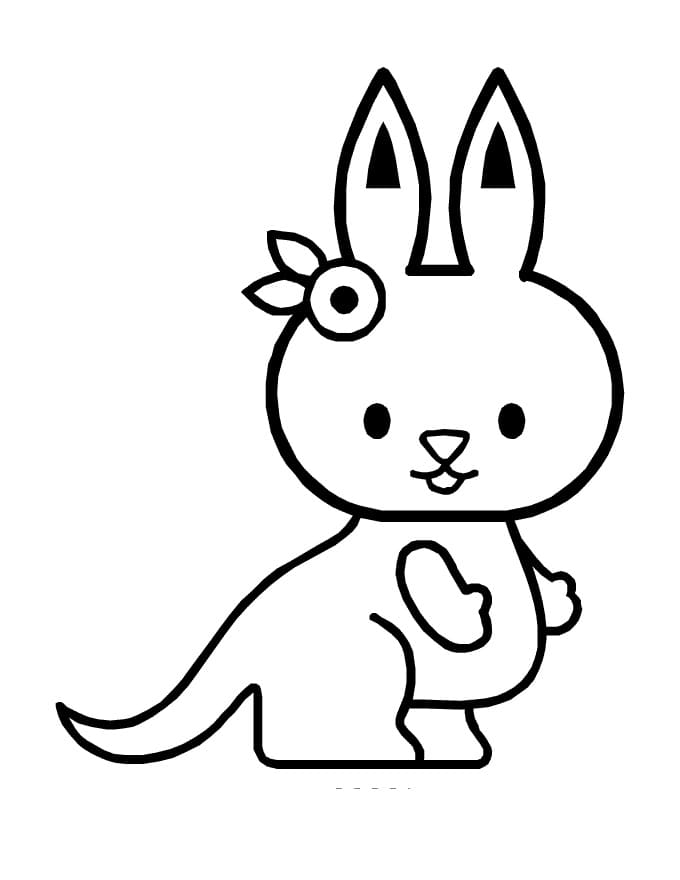 Free printable Kangaroo coloring page #179686 from Animals collection