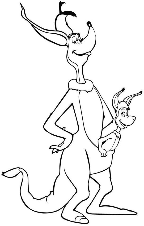 Coloring page: Kangaroo (Animals) #9133 - Free Printable Coloring Pages