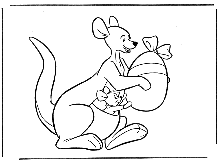 Coloring page: Kangaroo (Animals) #9138 - Free Printable Coloring Pages