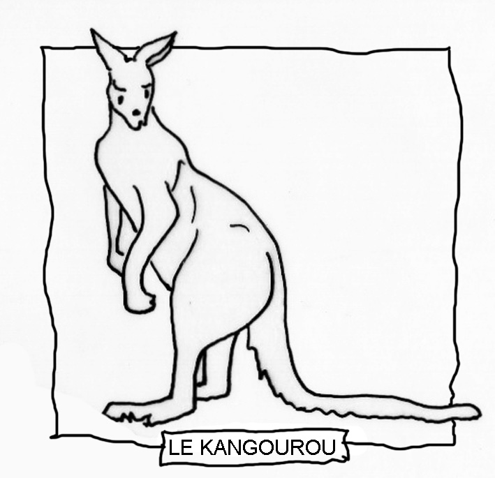 Coloring page: Kangaroo (Animals) #9153 - Free Printable Coloring Pages