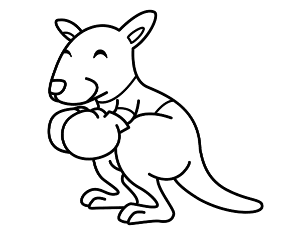 Coloring page: Kangaroo (Animals) #9156 - Free Printable Coloring Pages