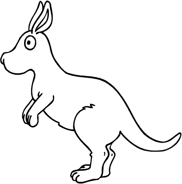Coloring page: Kangaroo (Animals) #9206 - Free Printable Coloring Pages