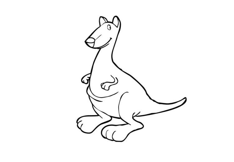 Coloring page: Kangaroo (Animals) #9227 - Free Printable Coloring Pages