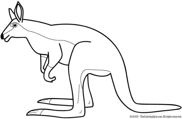 Coloring page: Kangaroo (Animals) #9232 - Free Printable Coloring Pages