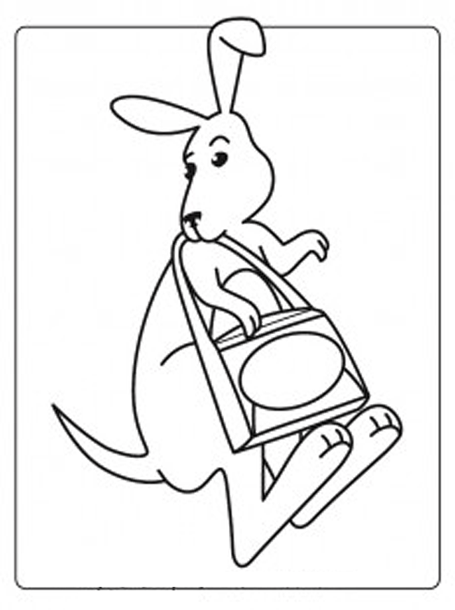 Coloring page: Kangaroo (Animals) #9273 - Free Printable Coloring Pages