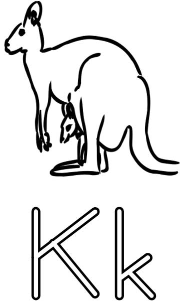 Coloring page: Kangaroo (Animals) #9274 - Free Printable Coloring Pages