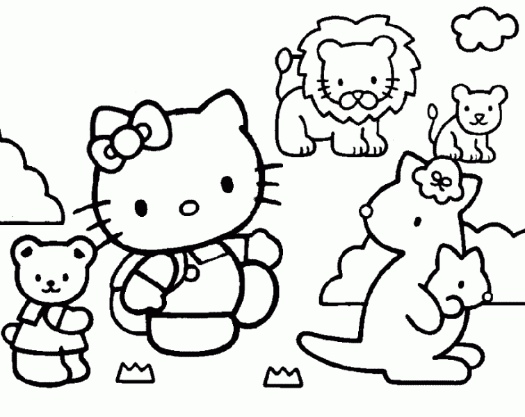 Coloring page: Kangaroo (Animals) #9297 - Free Printable Coloring Pages