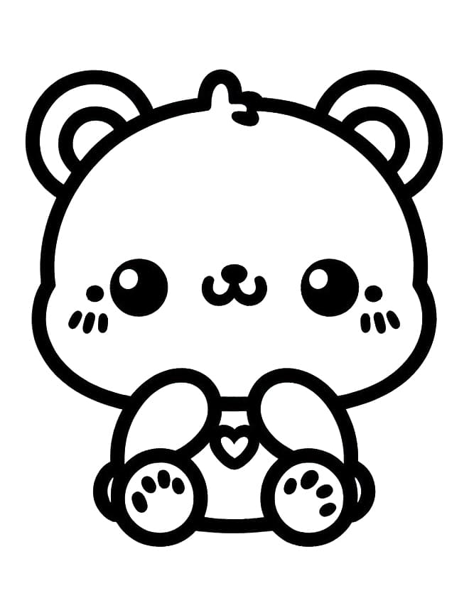 Coloring page: Kawaii Animals (Animals) #209254 - Free Printable Coloring Pages