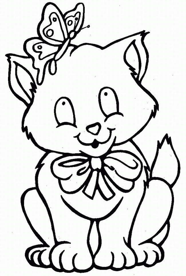 drawing kitten 18023 animals printable coloring pages