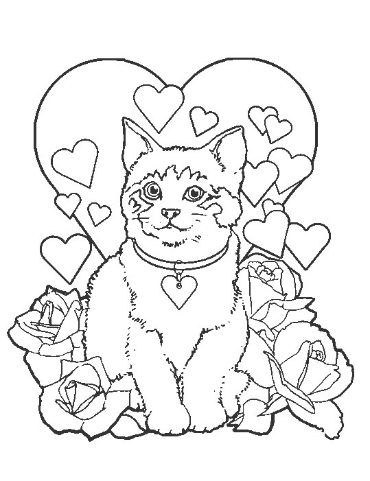Coloring page: Kitten (Animals) #18024 - Free Printable Coloring Pages