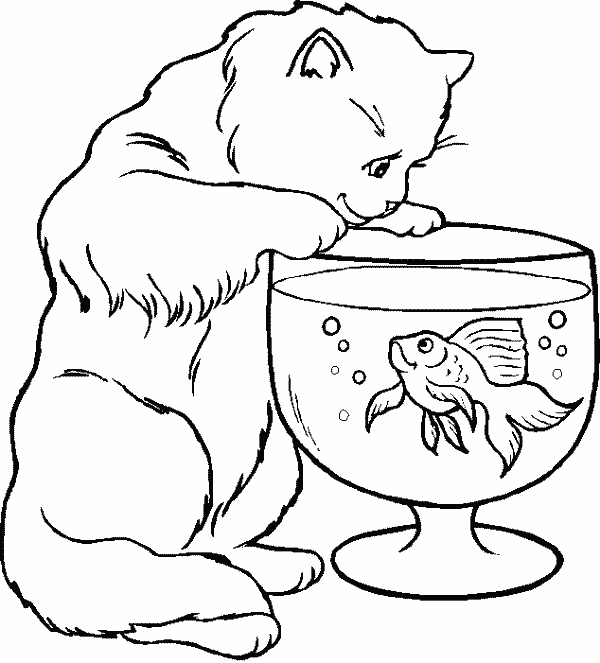 Coloring page: Kitten (Animals) #18028 - Free Printable Coloring Pages