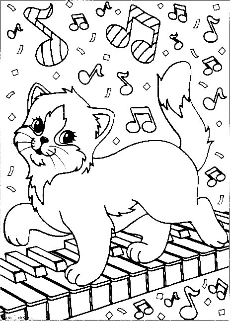 Coloring page: Kitten (Animals) #18031 - Free Printable Coloring Pages