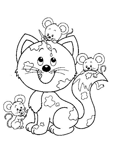 Coloring page: Kitten (Animals) #18041 - Free Printable Coloring Pages