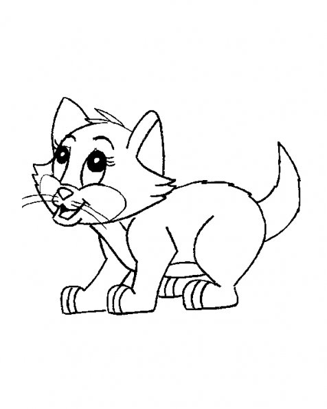 Coloring page: Kitten (Animals) #18044 - Free Printable Coloring Pages