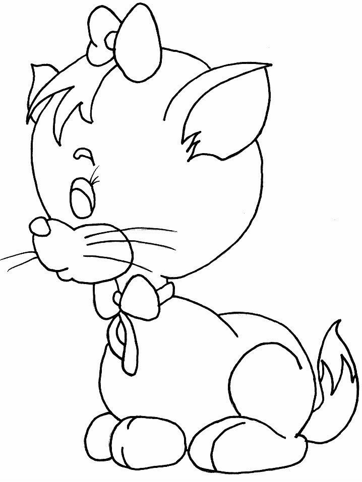 Coloring page: Kitten (Animals) #18052 - Free Printable Coloring Pages