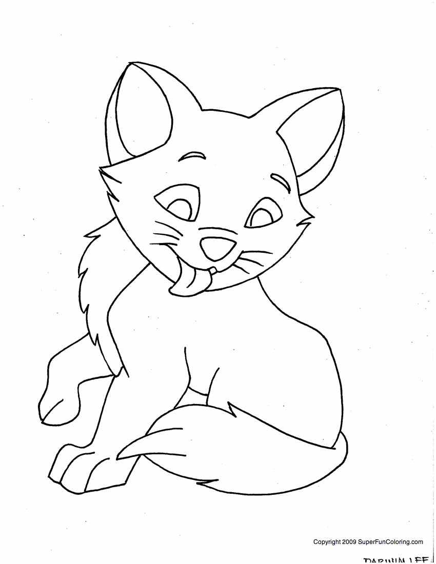 Coloring page: Kitten (Animals) #18057 - Free Printable Coloring Pages