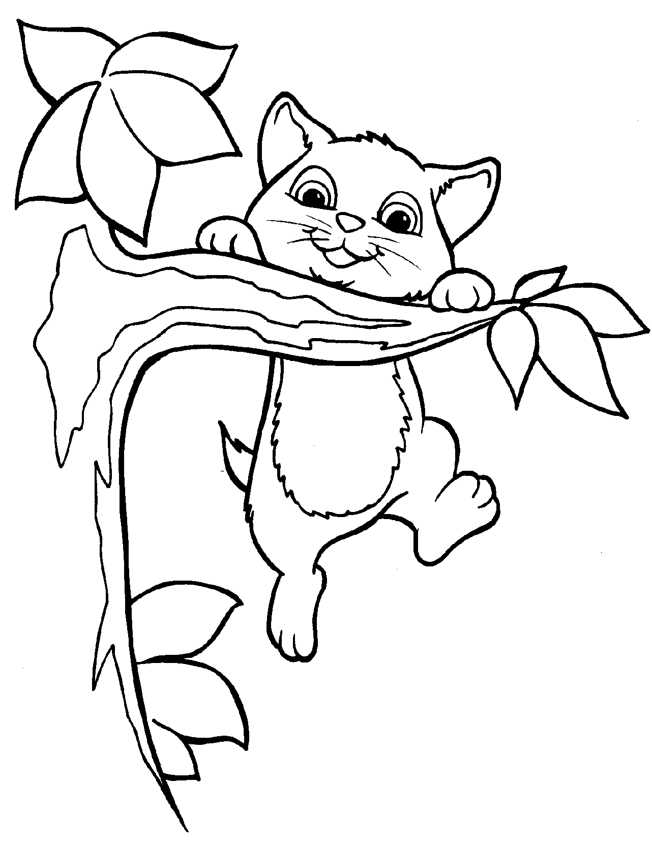 Coloring page: Kitten (Animals) #18076 - Free Printable Coloring Pages
