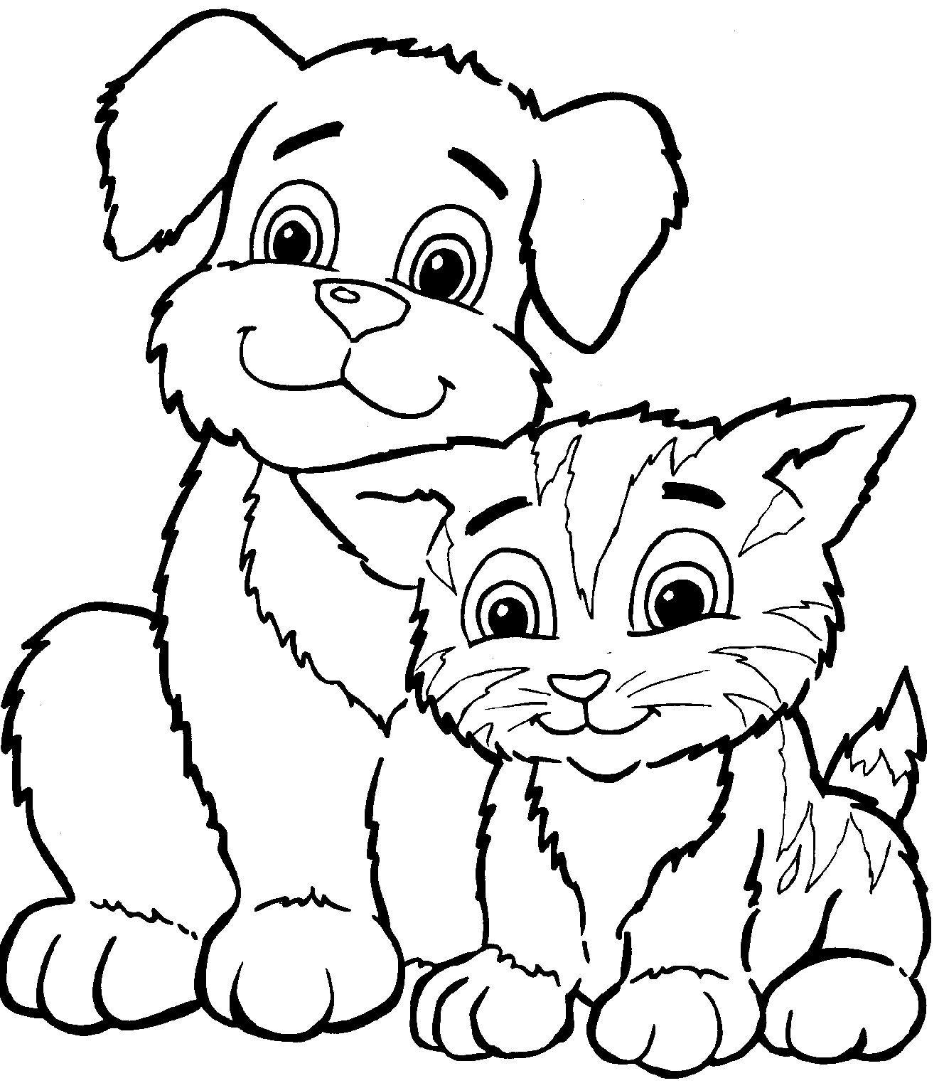 Coloring page: Kitten (Animals) #18080 - Free Printable Coloring Pages