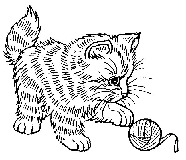 Coloring page: Kitten (Animals) #18086 - Free Printable Coloring Pages