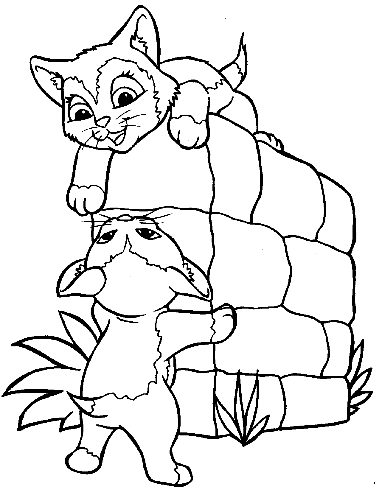 Coloring page: Kitten (Animals) #18100 - Free Printable Coloring Pages